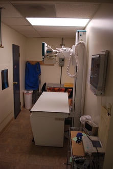 In-house x-ray lab with radiography equipment